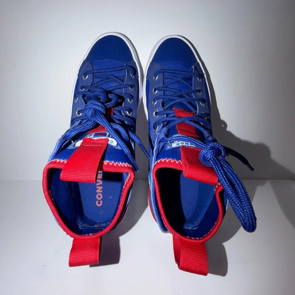Converse Chuck Taylor All Star Ultra Mid Blue Red White Mens 7 165341C Sneakers - Picture 6 of 7